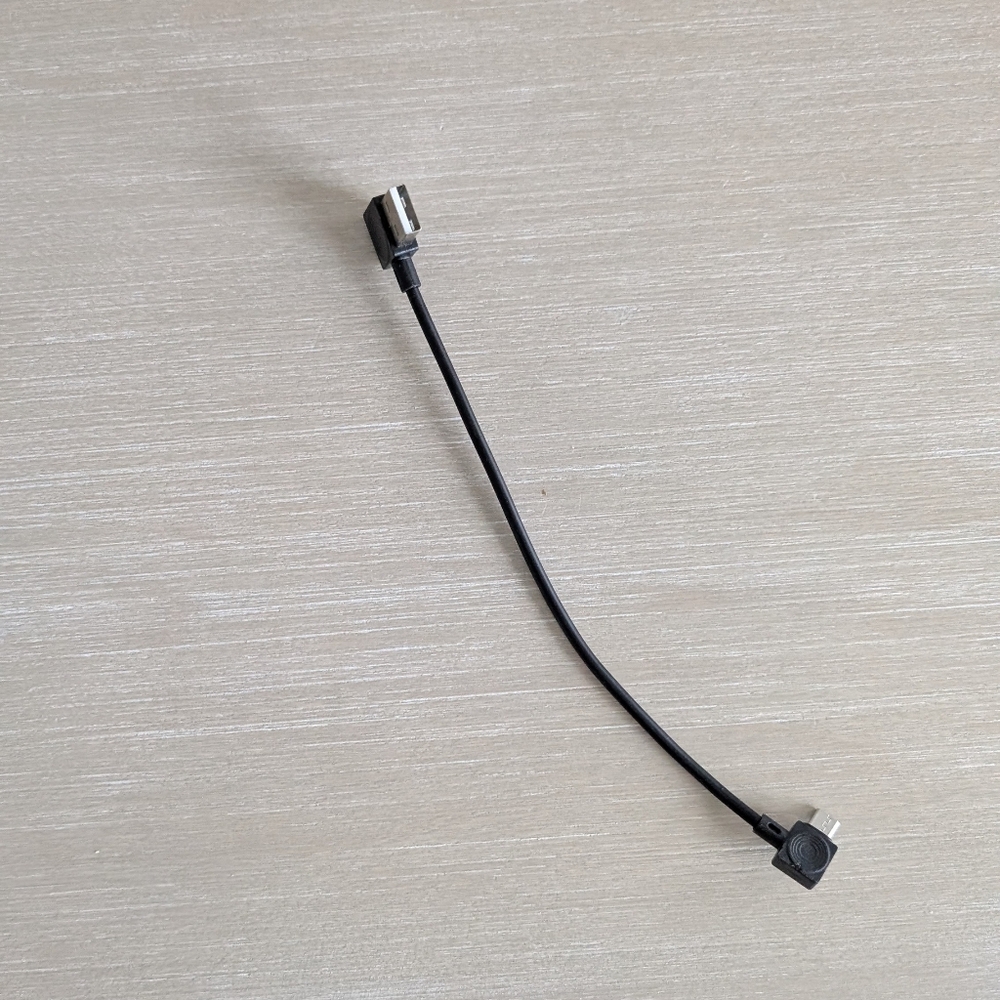 Short Right-Angle USB to Micro-USB Cable, 8 Inch – For Blink
